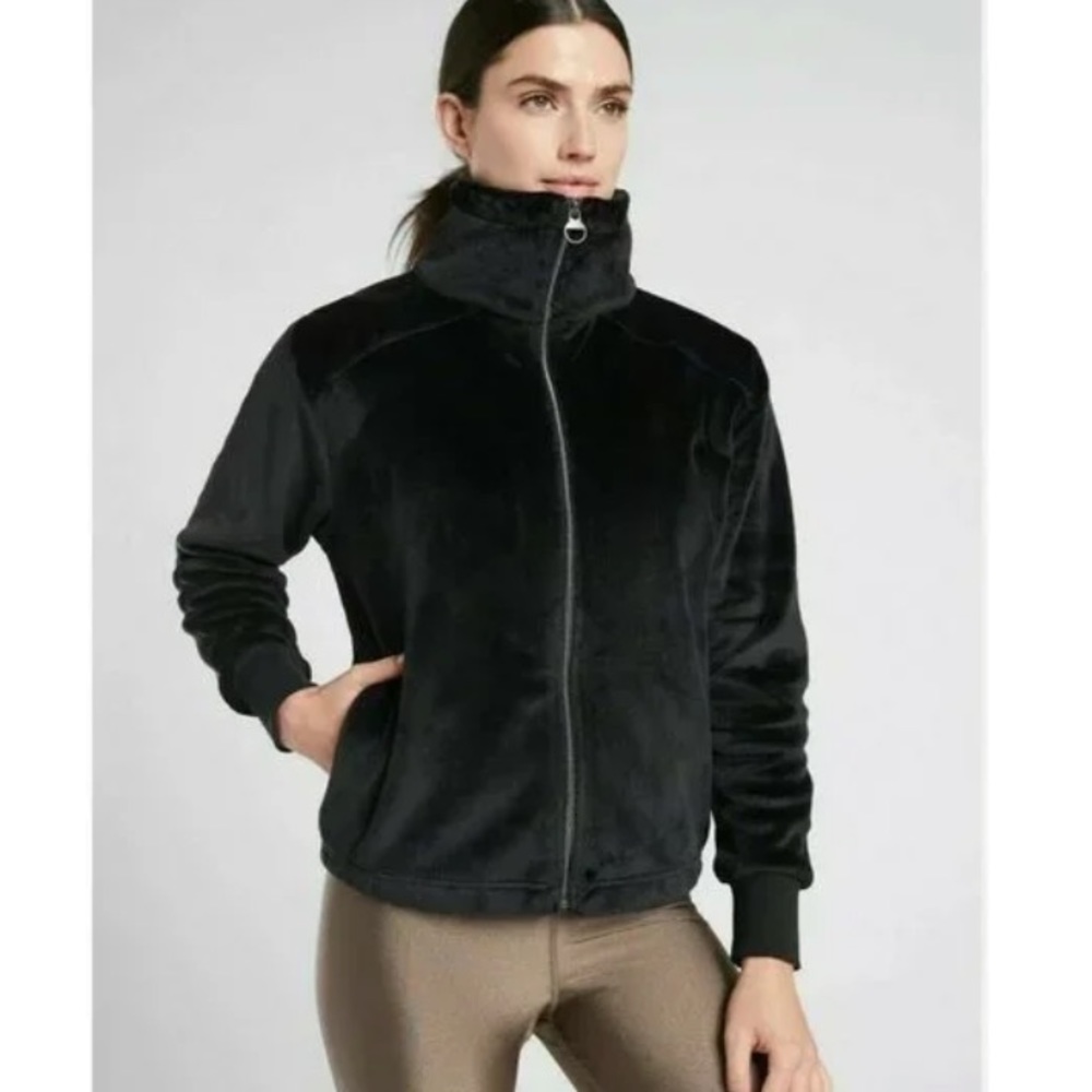Athlete Double Cozy Recover Bomber Zip Jacket
